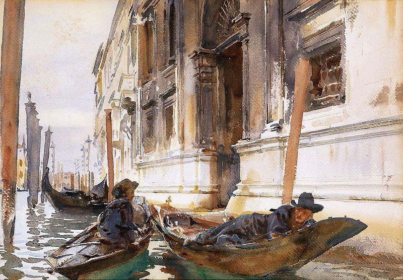 John Singer Sargent Gondoliers Siesta oil painting image